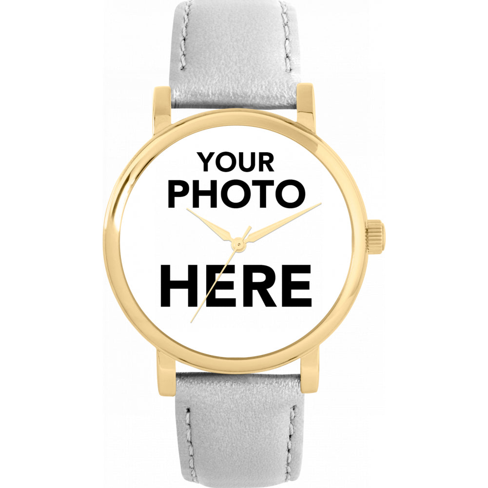 Ladies Personalised Photo Engraved Gift Watch