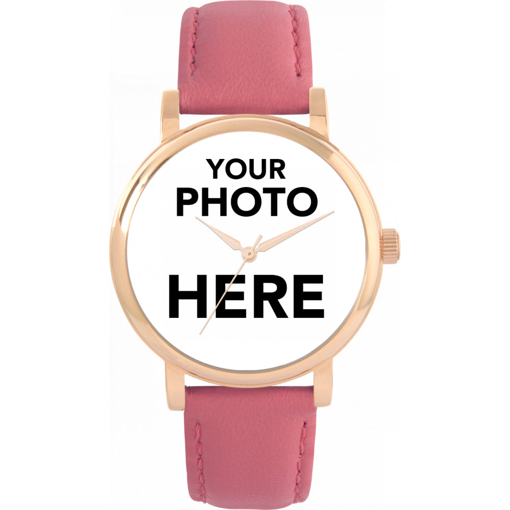 Ladies Personalised Photo Engraved Gift Watch