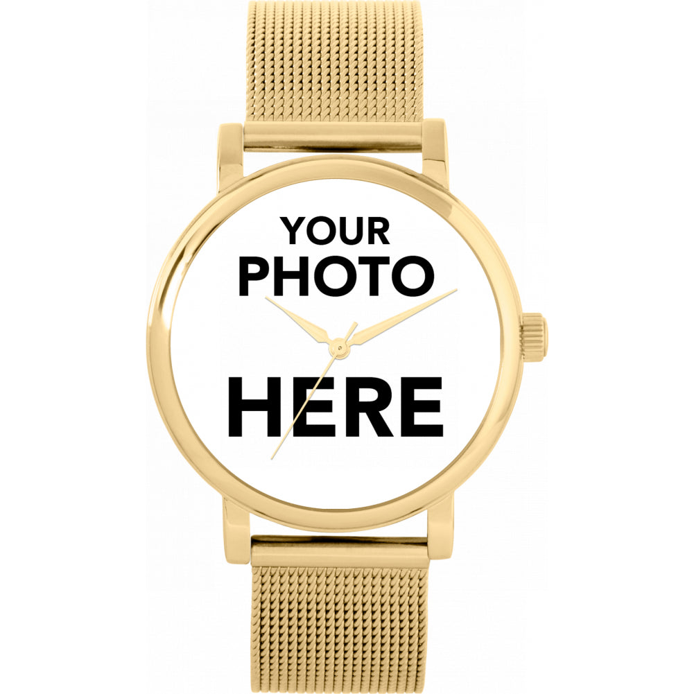 Ladies Personalised Photo Engraved Gift Watch