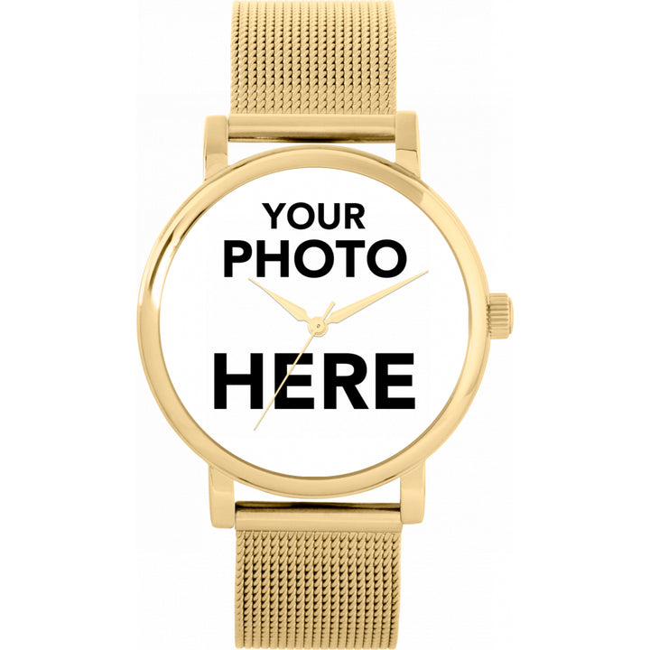 Ladies Personalised Photo Engraved Gift Watch