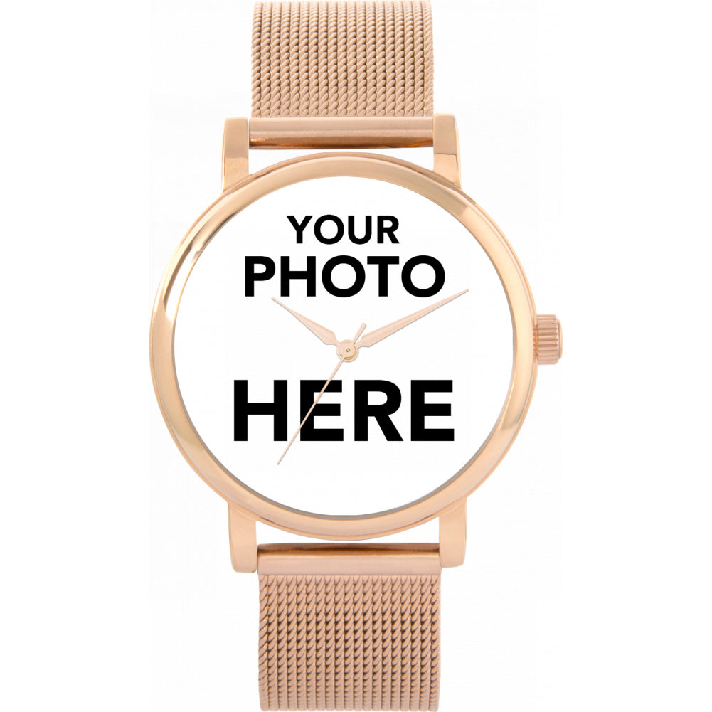 Ladies Personalised Photo Engraved Gift Watch