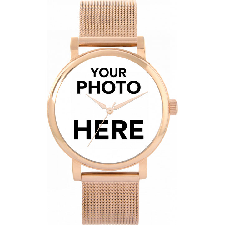 Ladies Personalised Photo Engraved Gift Watch