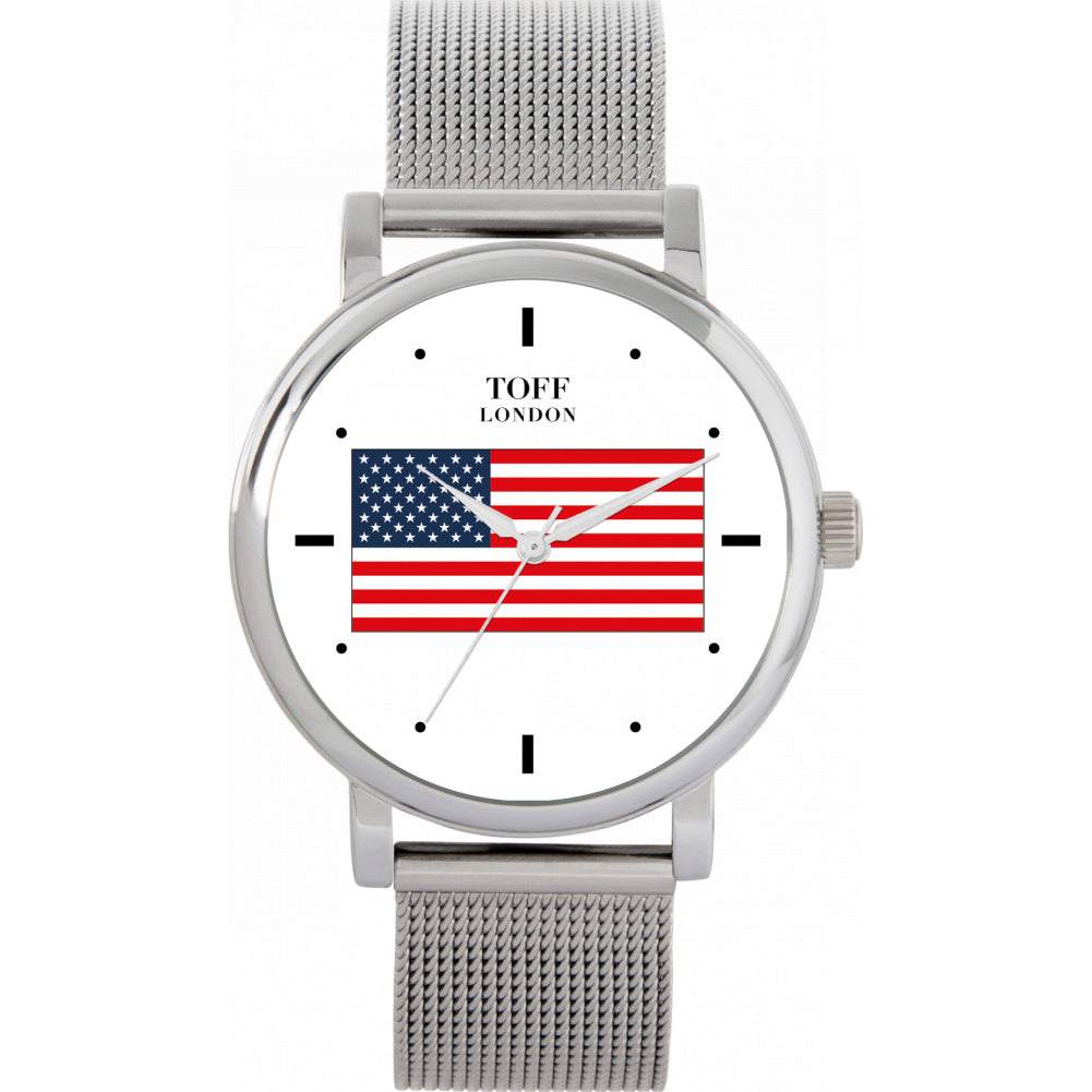 Ladies USA Flag Watch