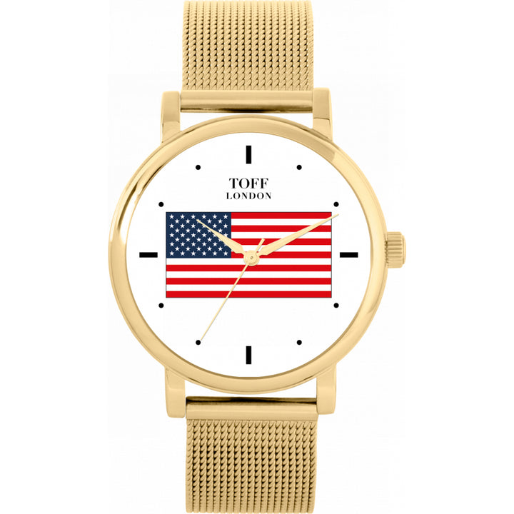 Ladies USA Flag Watch