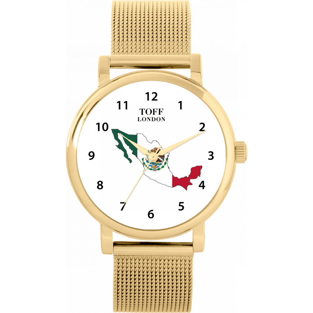 Ladies Mexico Flag Watch