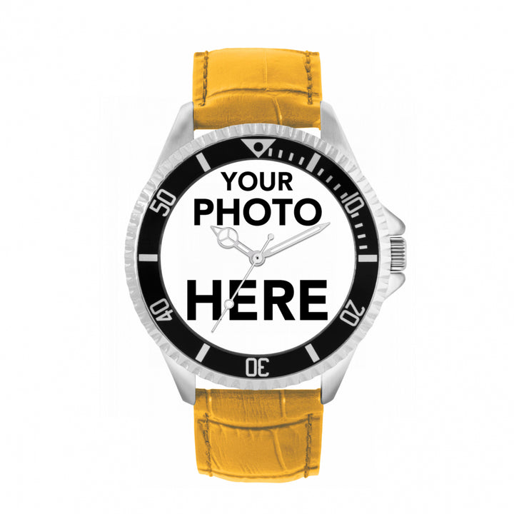 Mens Personalised Photo Engraved Gift Watch