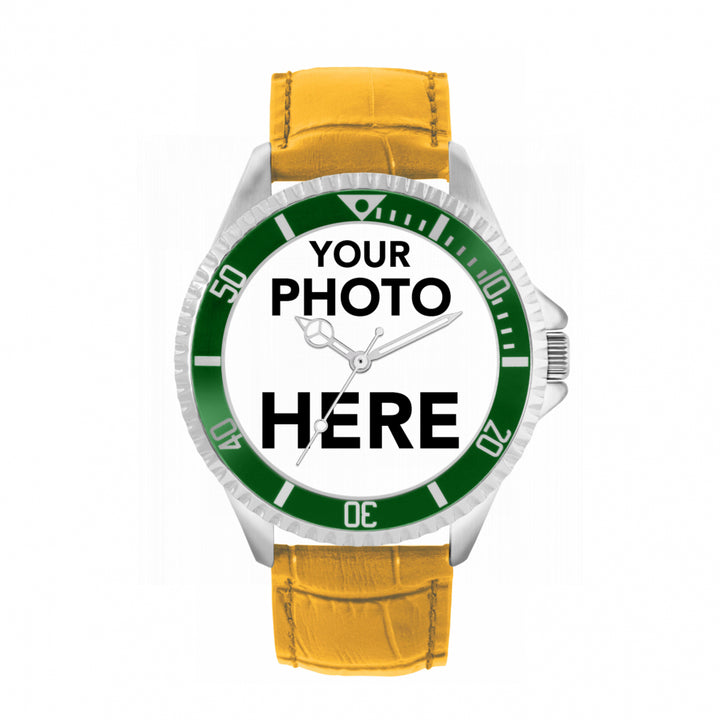 Mens Personalised Photo Engraved Gift Watch