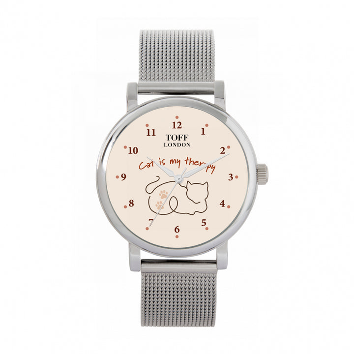 Ladies Cat Is My Therapy Watch