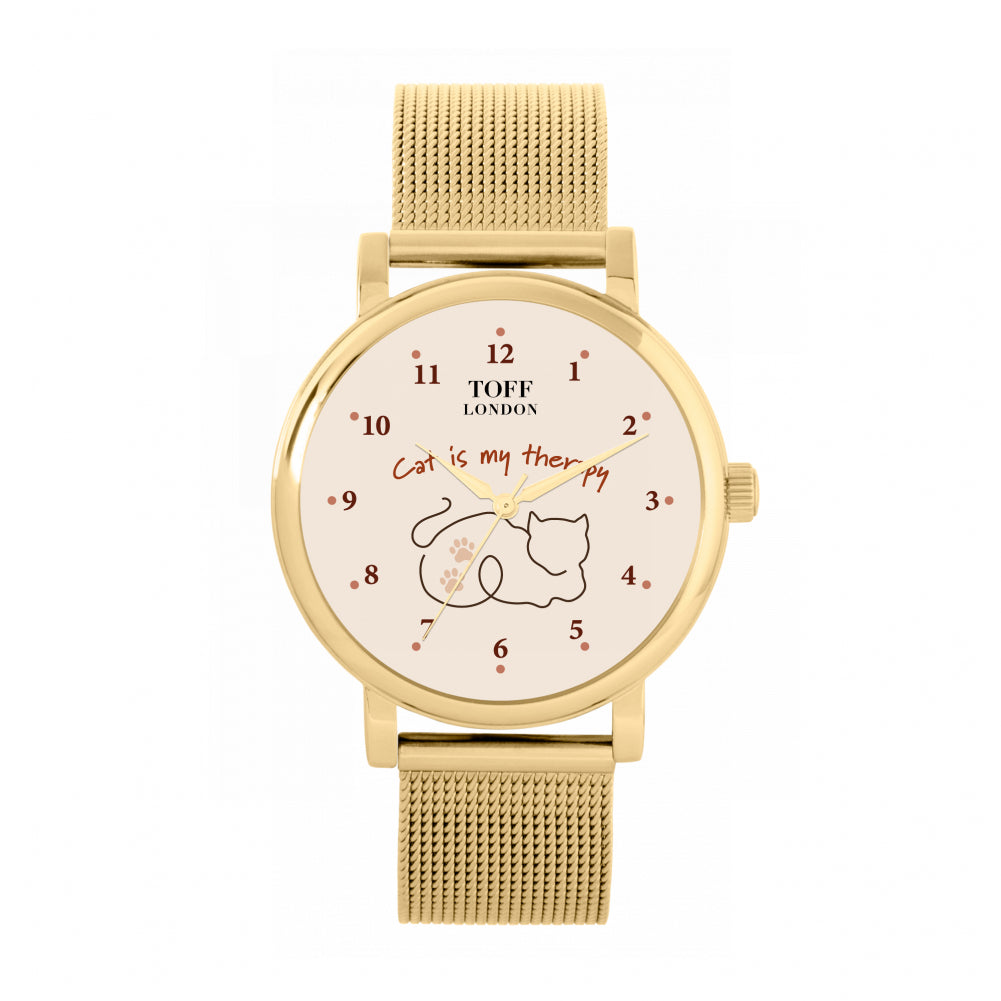 Ladies Cat Is My Therapy Watch