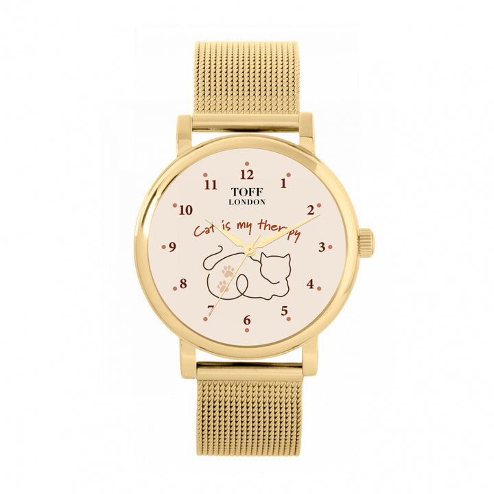 Ladies Cat Is My Therapy Watch