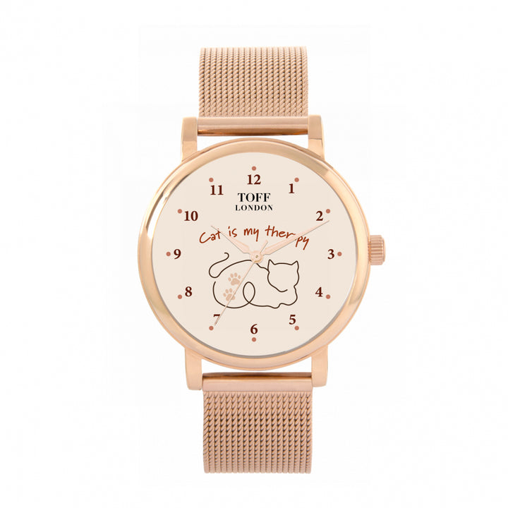 Ladies Cat Is My Therapy Watch