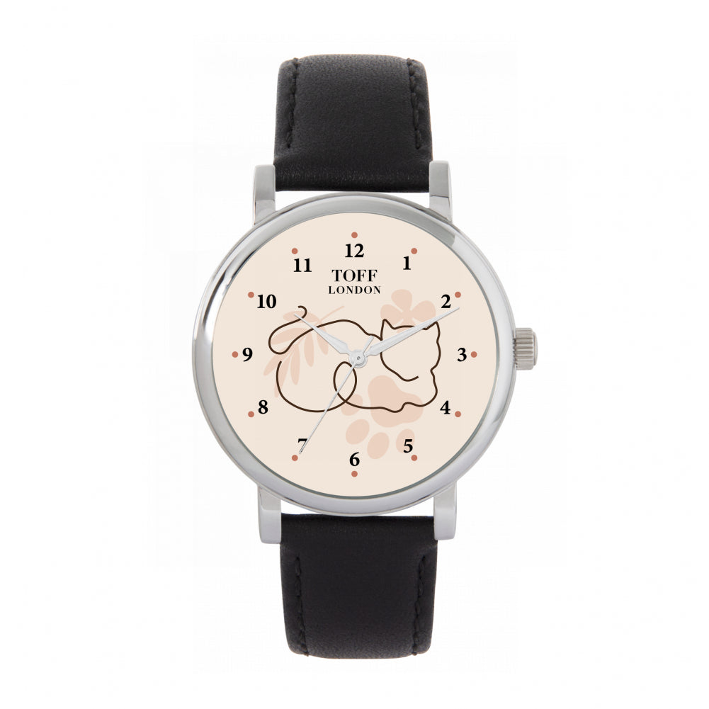 Ladies Cat Silhouette Watch