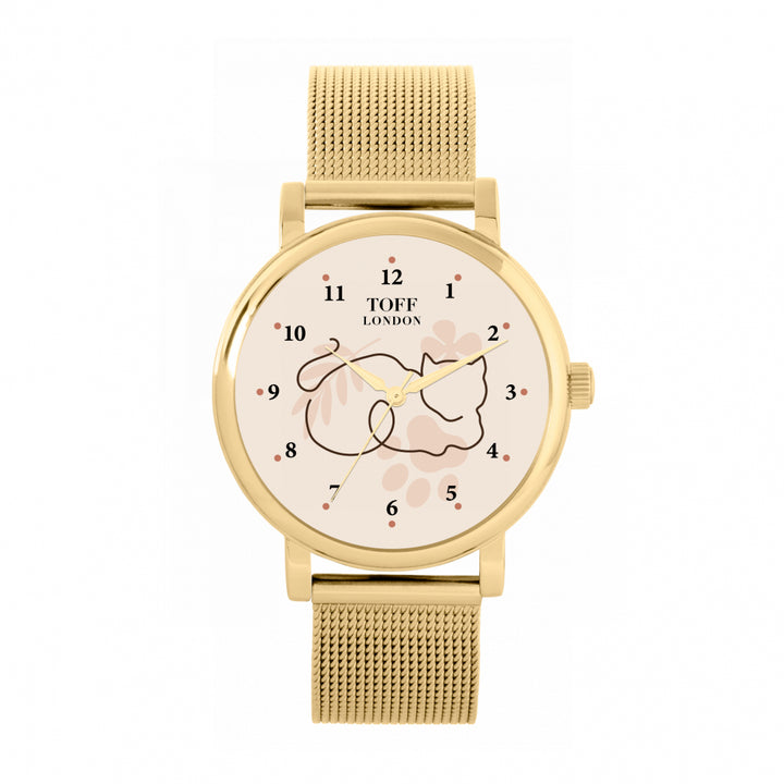 Ladies Cat Silhouette Watch