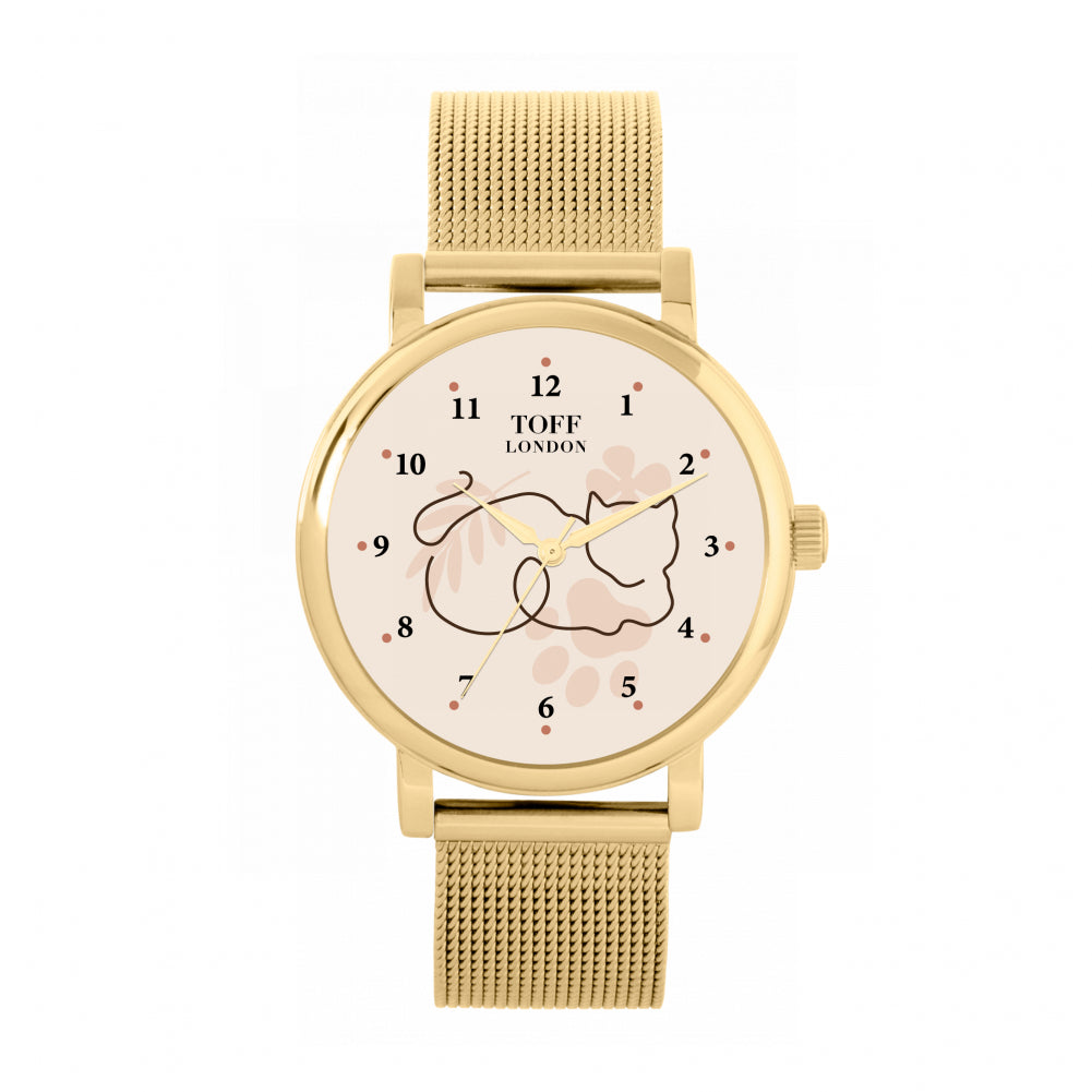 Ladies Cat Silhouette Watch
