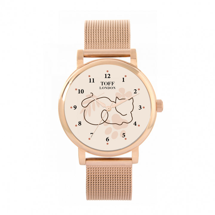 Ladies Cat Silhouette Watch