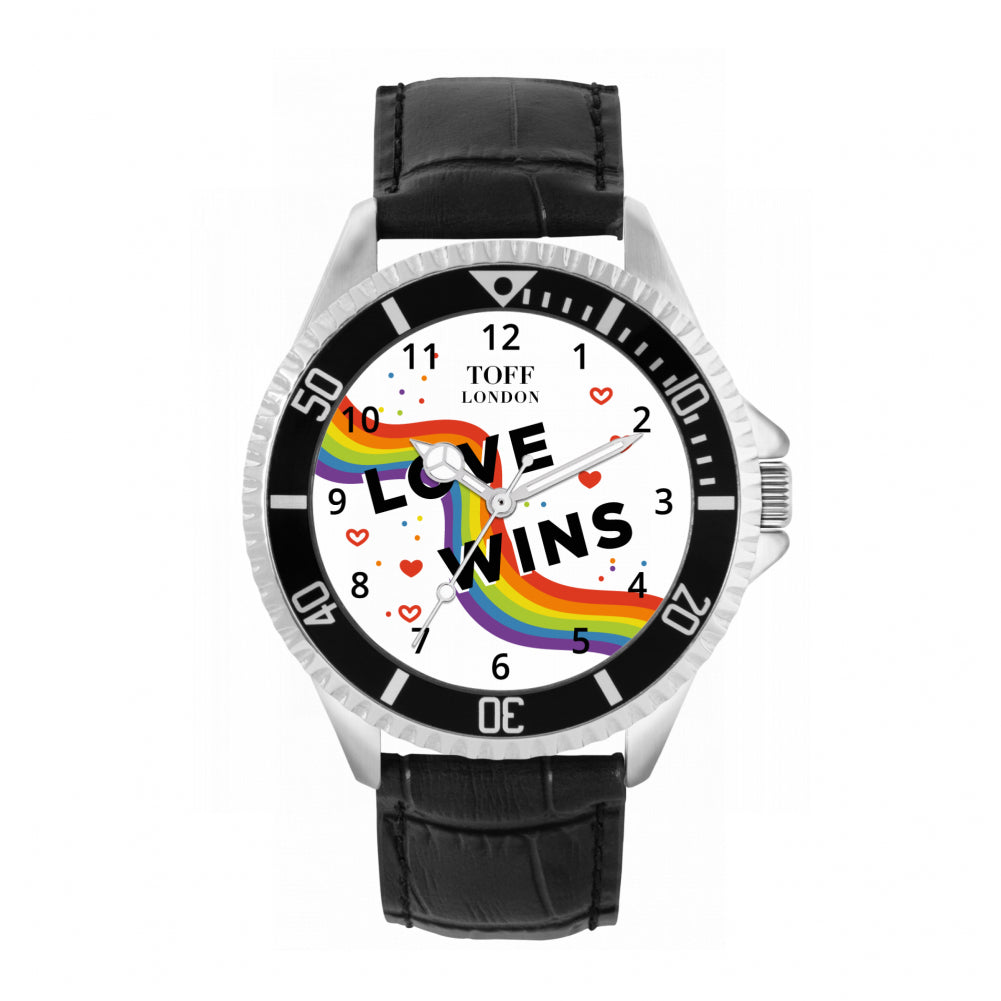 42mm Valentine White Love Wins Heart Watch