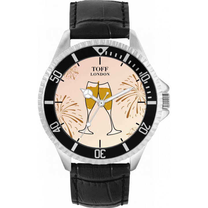 Mens New Year Champagne Watch