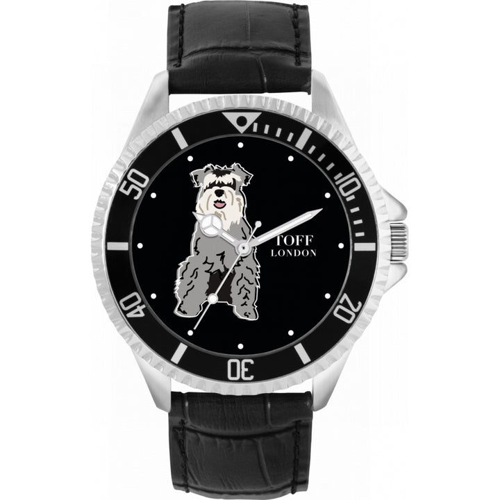 Mens Miniature Schnauzer Dog Watch