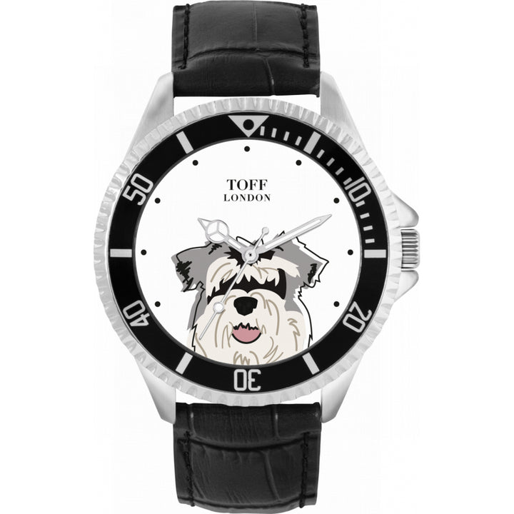 Mens Miniature Schnauzer Dog Watch