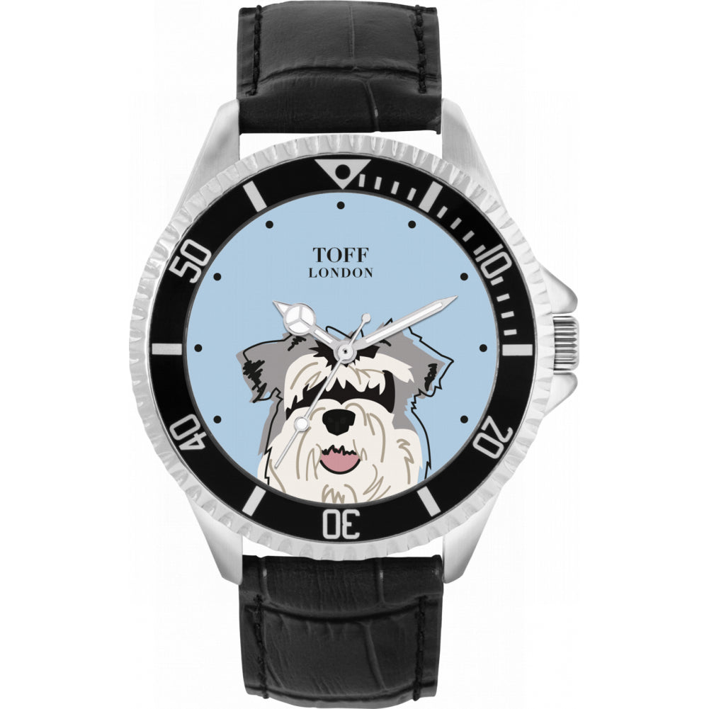 Mens Miniature Schnauzer Dog Watch