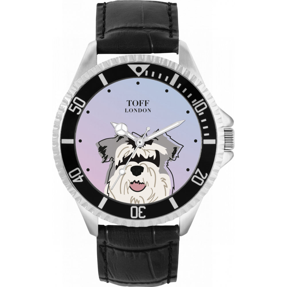 Mens Miniature Schnauzer Dog Watch