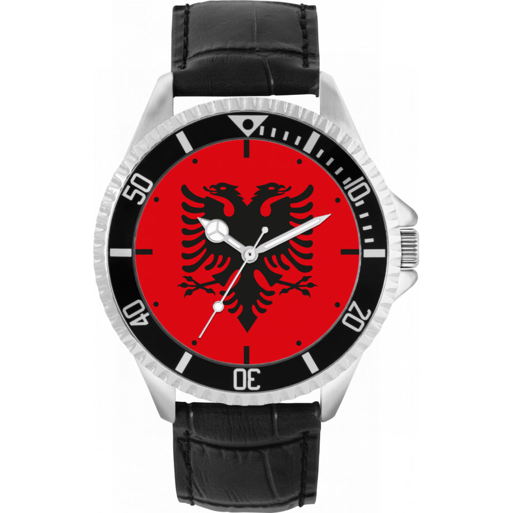 Mens Albania Flag Watch