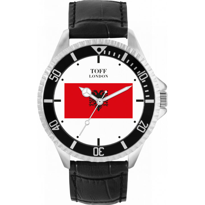 Mens Albania Flag Watch