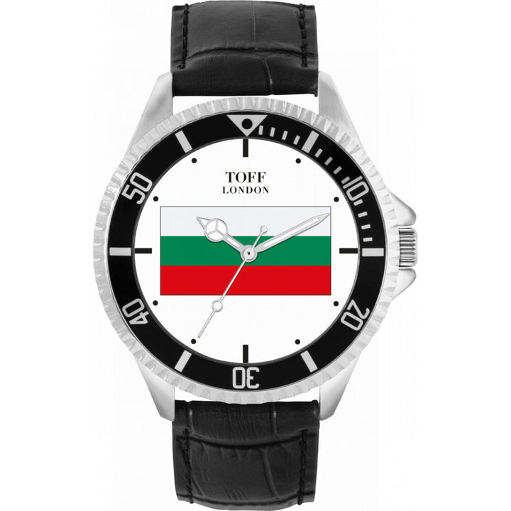 Mens Bulgaria Flag Watch