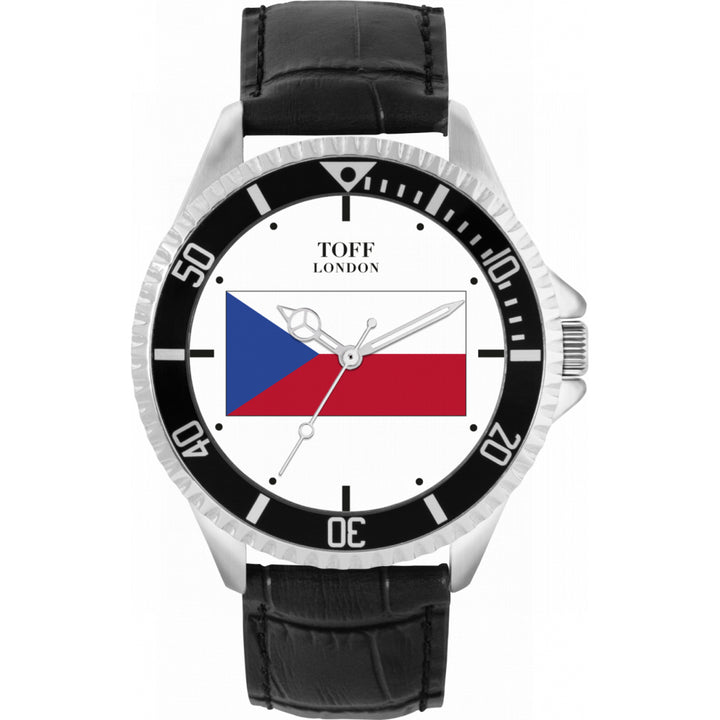 Mens Czech Republic Flag Watch
