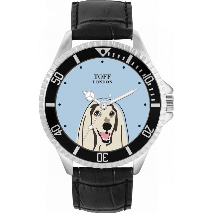 Mens Afghan Hound Dog Watch