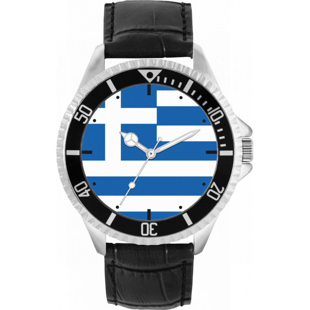 Mens Greek Flag Watch