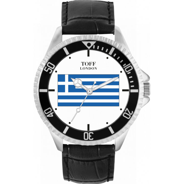 Mens Greece Flag Watch