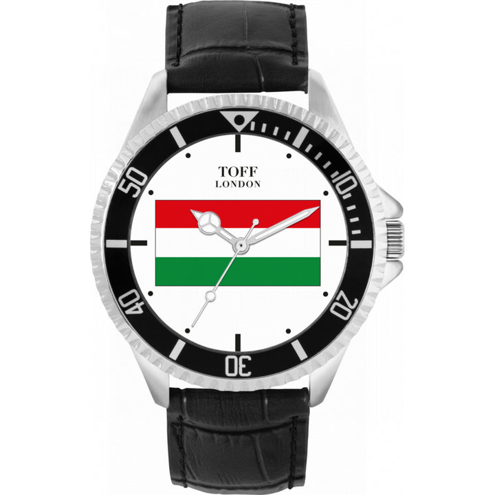 Mens Hungary Flag Watch