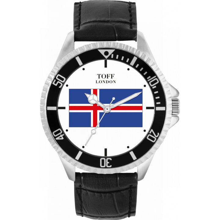 Mens Iceland Flag Watch
