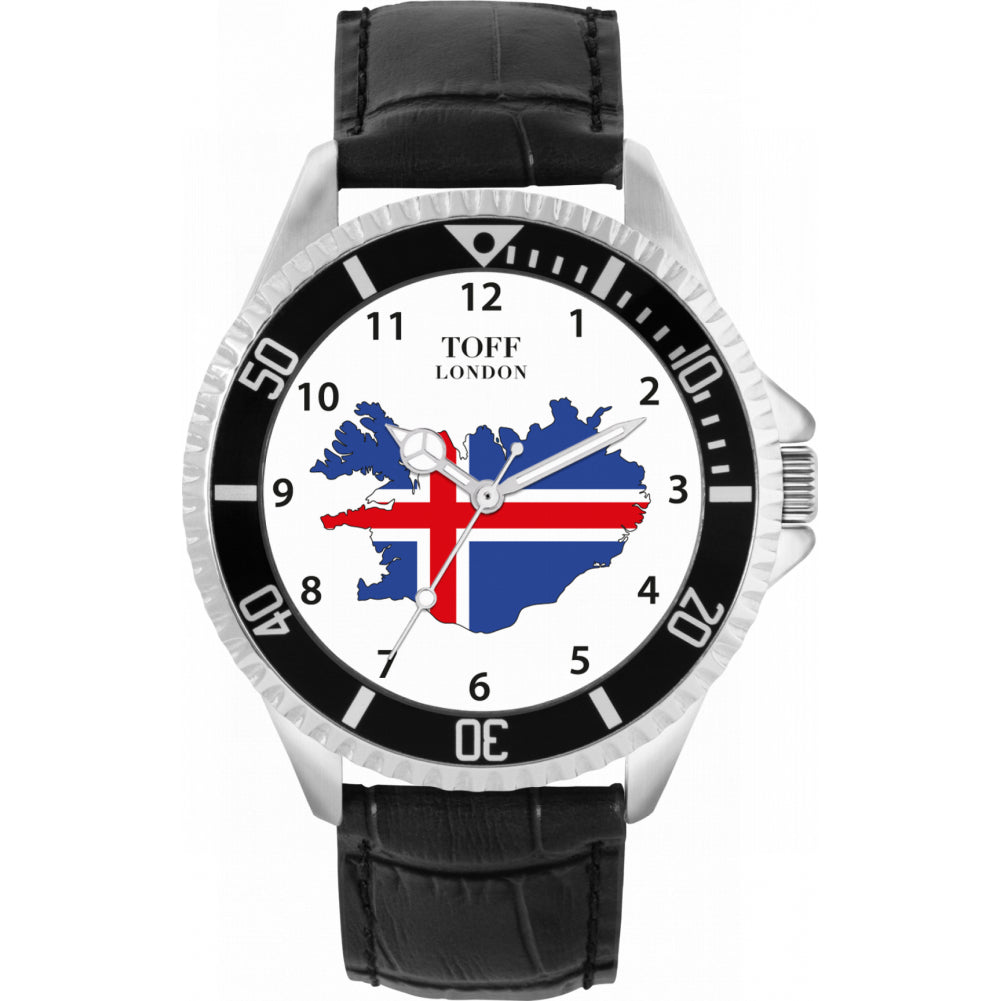 Mens Iceland Flag Watch