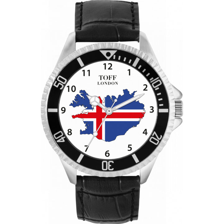 Mens Iceland Flag Watch