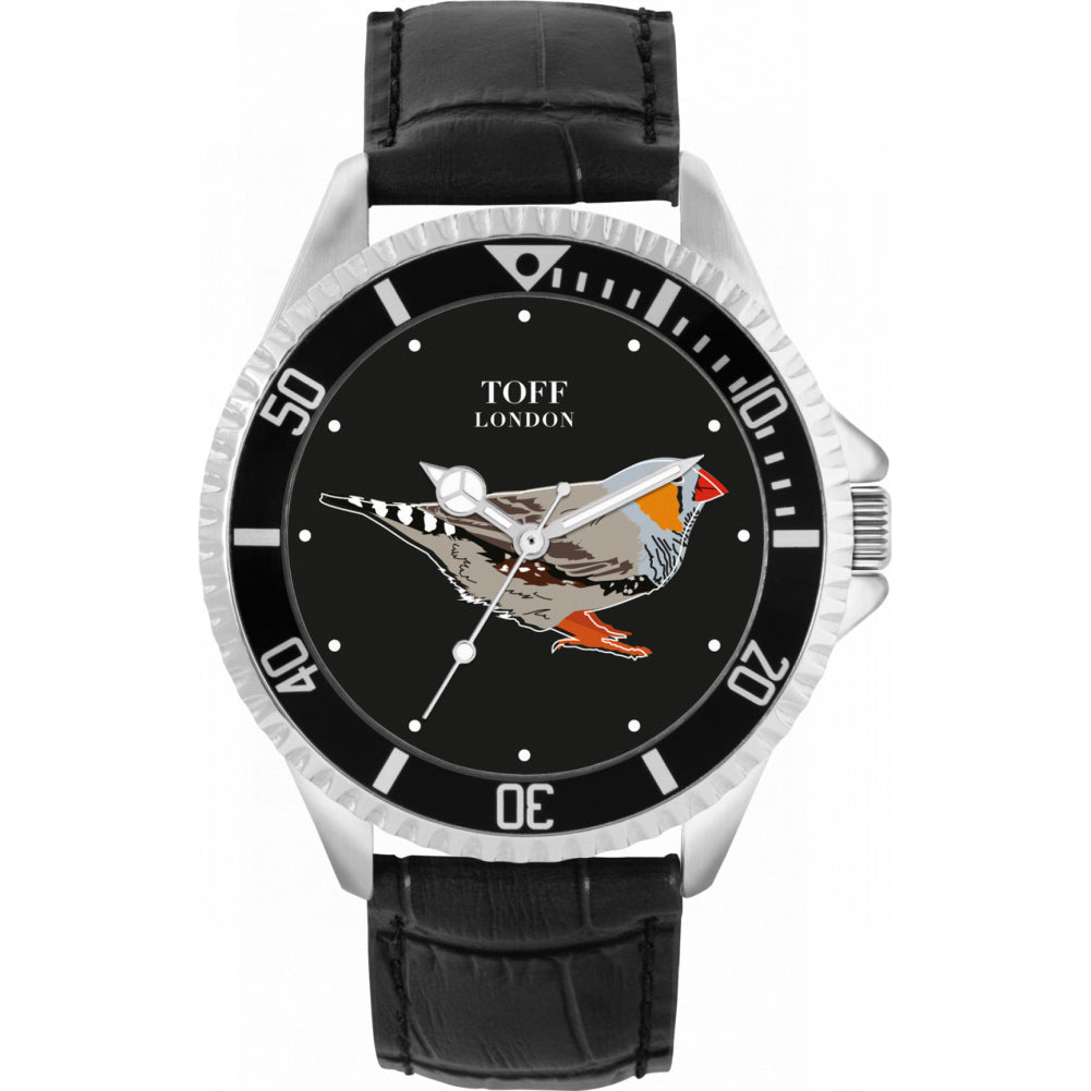 Mens Grey Finch Bird Watch