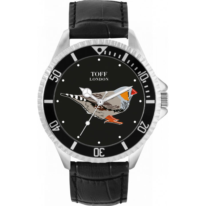 Mens Grey Finch Bird Watch