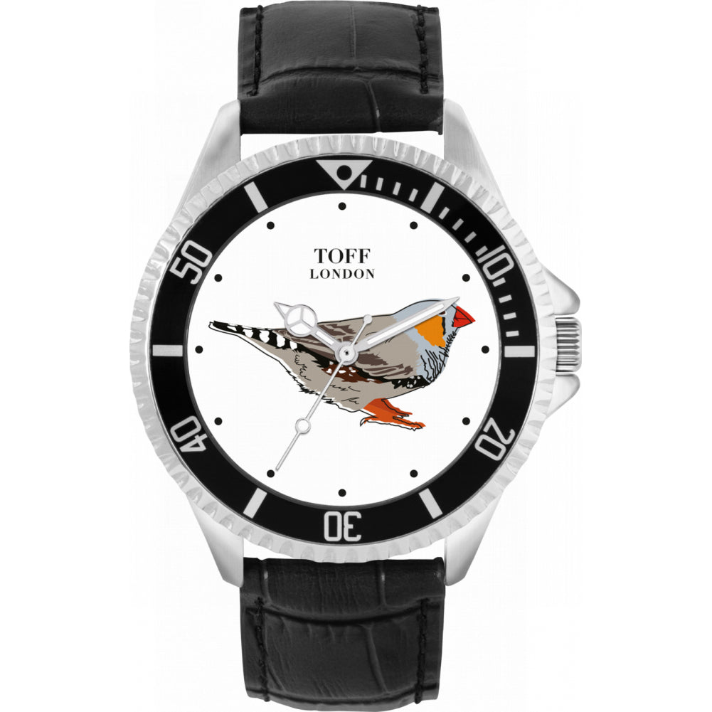 Mens Grey Finch Bird Watch