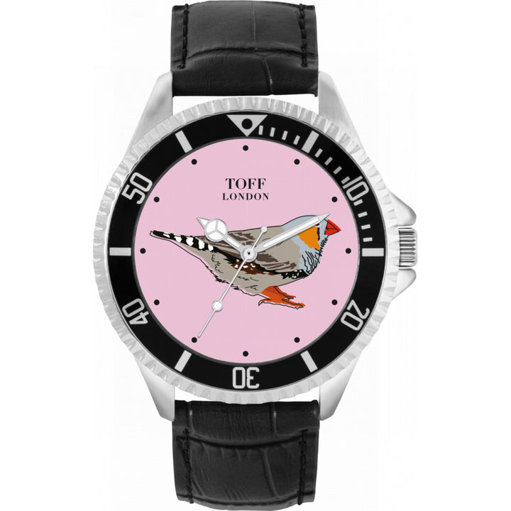 Mens Grey Finch Bird Watch