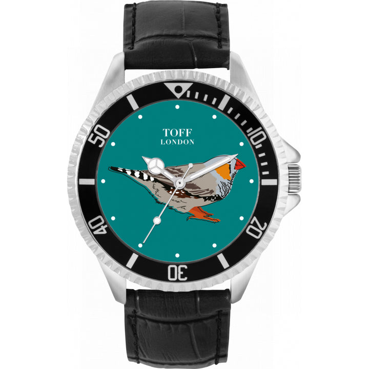Mens Grey Finch Bird Watch