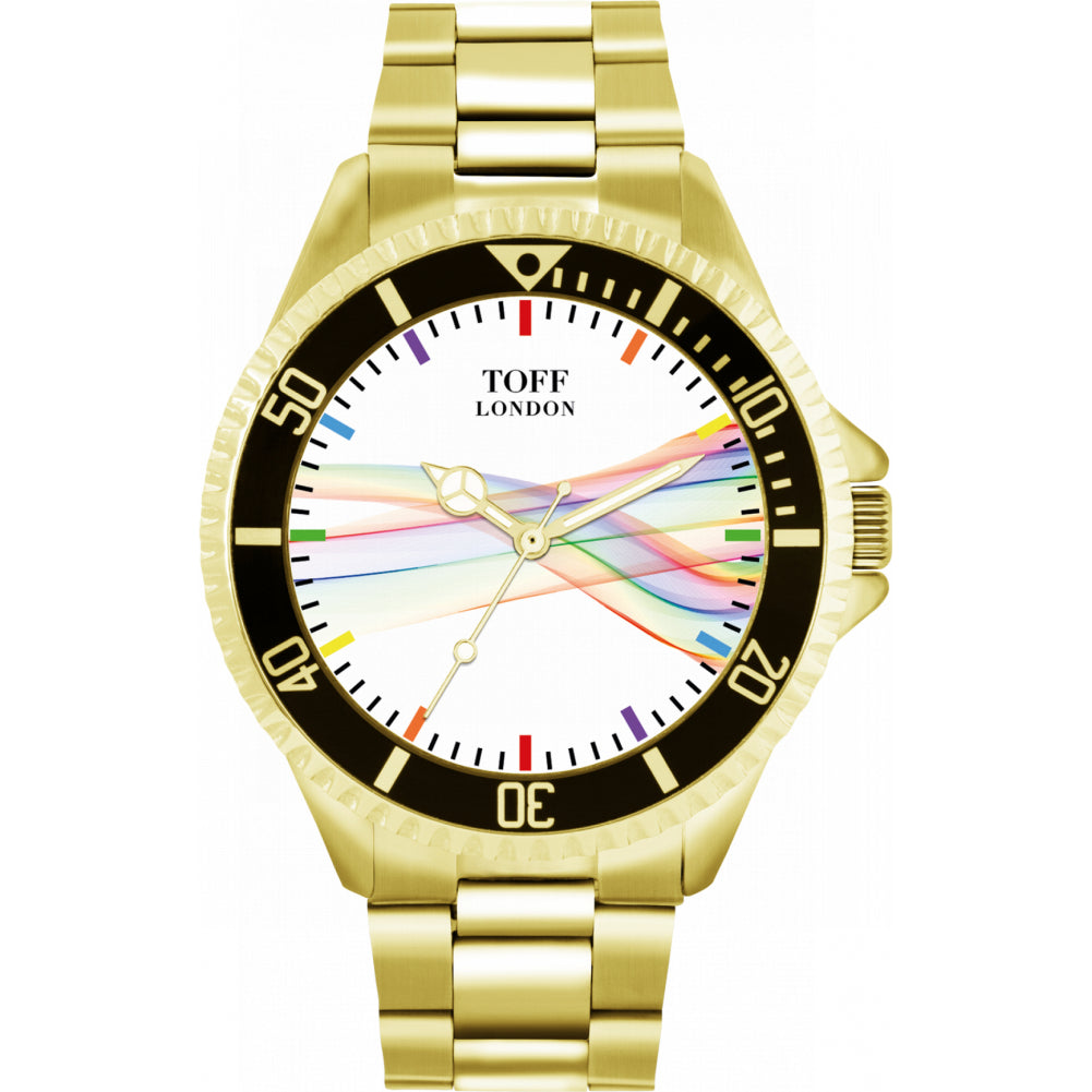 42mm Pride Ribbon Rainbow Batons Watch