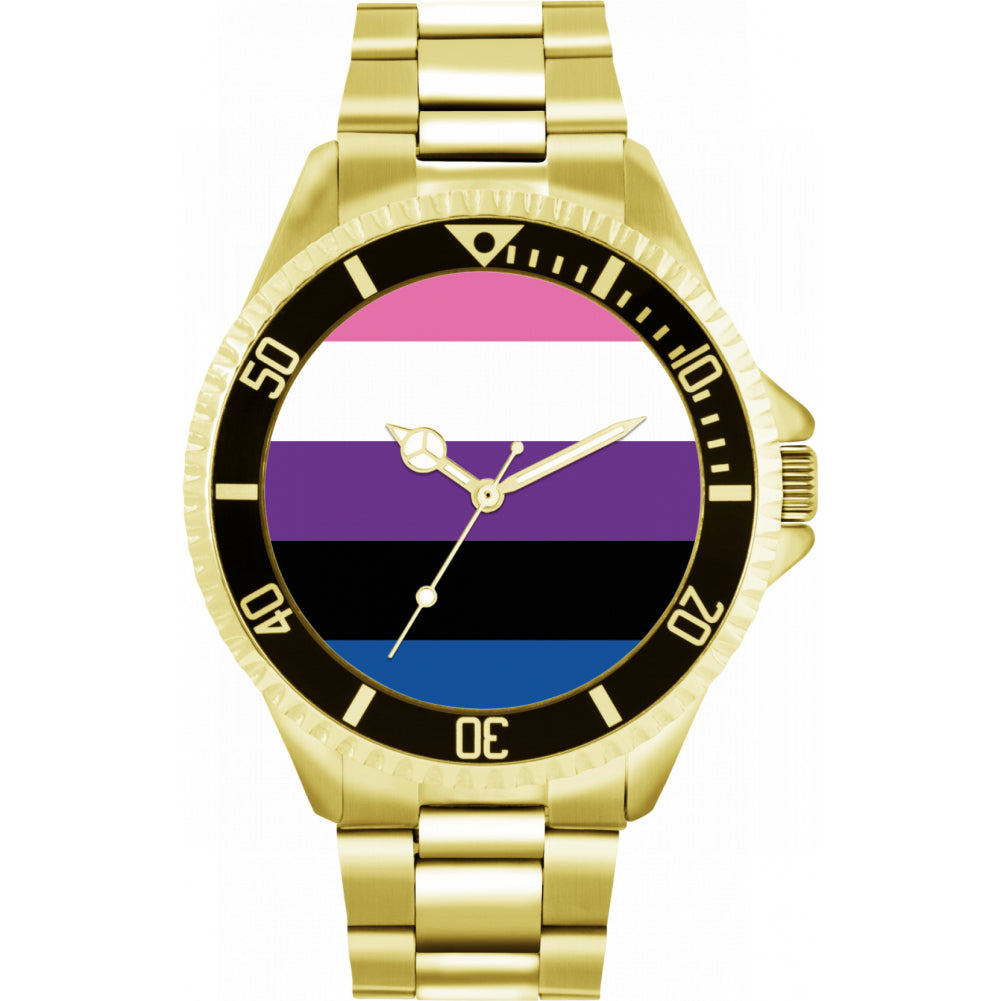 42mm Pride Genderfluid Flag Watch