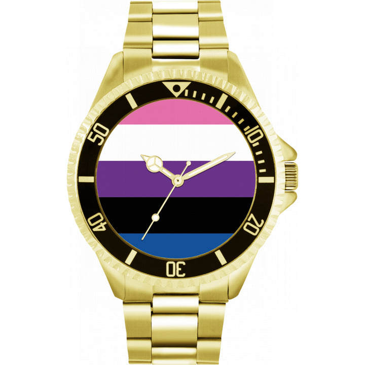 42mm Pride Genderfluid Flag Watch