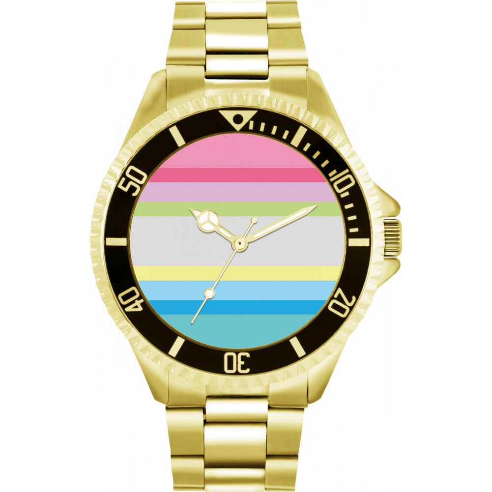 42mm Pride Gender Questioning Flag Watch