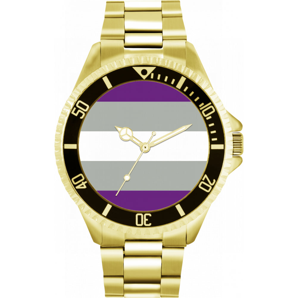 42mm Pride Greysexual Flag Watch