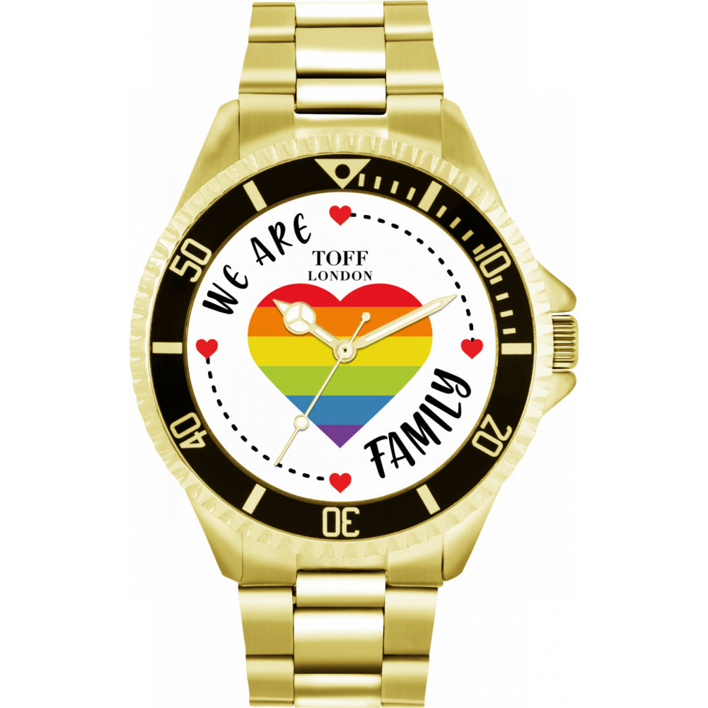 42mm Pride Rainbow Heart Family Watch
