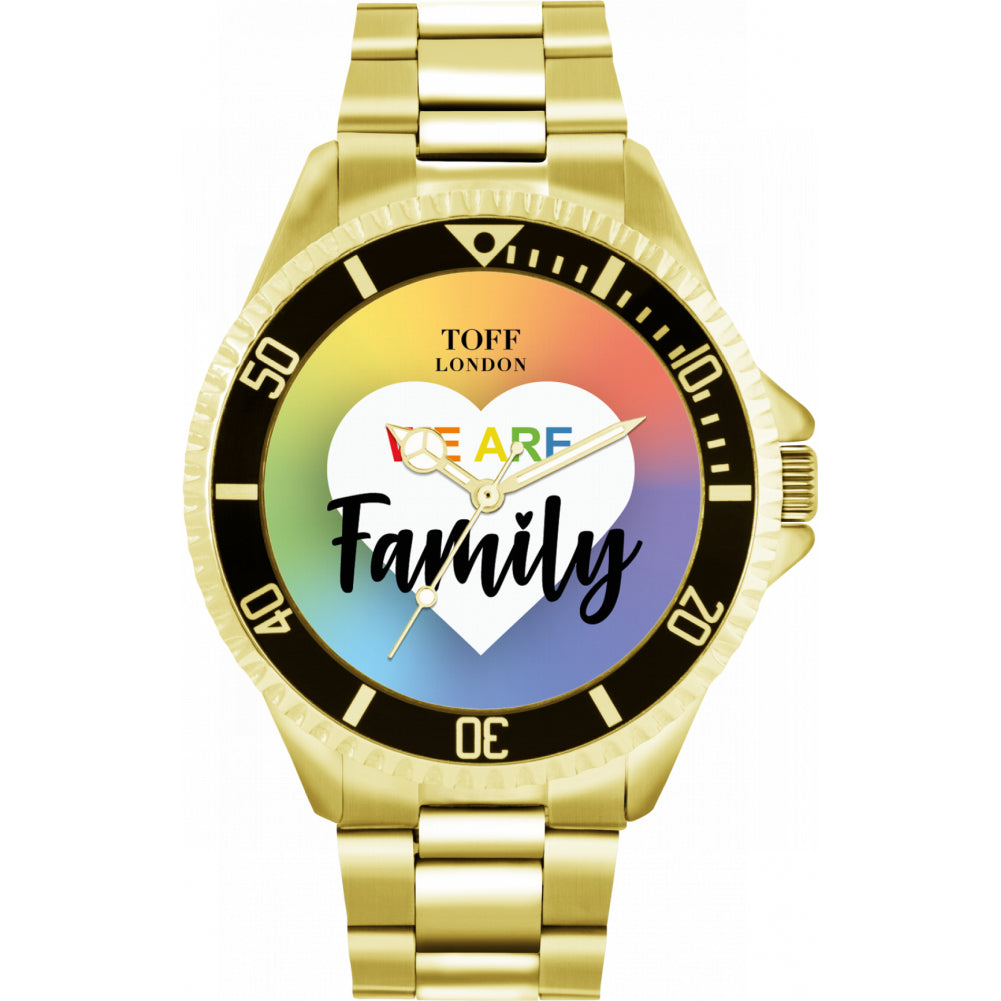 42mm Pride We Are Family Rainbow Watch