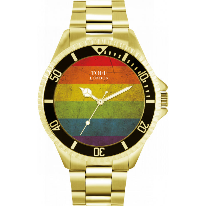 42mm Pride Vintage Texture Rainbow Watch