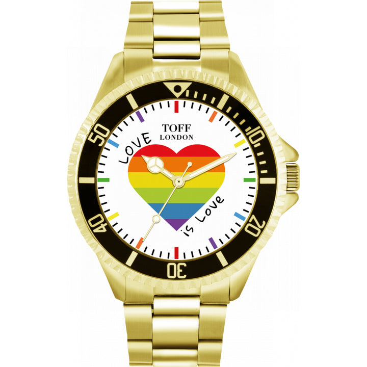 42mm Pride Rainbow Love Is Love Heart Watch